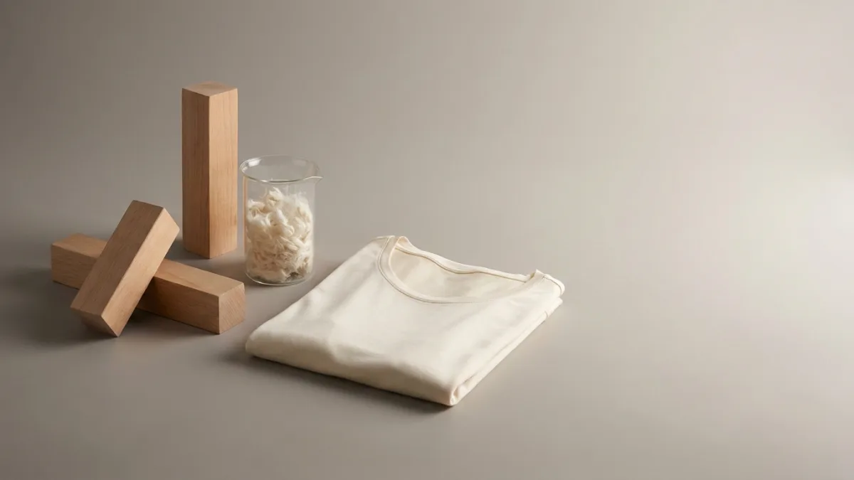 Tissu en fibre de modal doux et soyeux fabriqué à partir de pulpe de bois de hêtre.