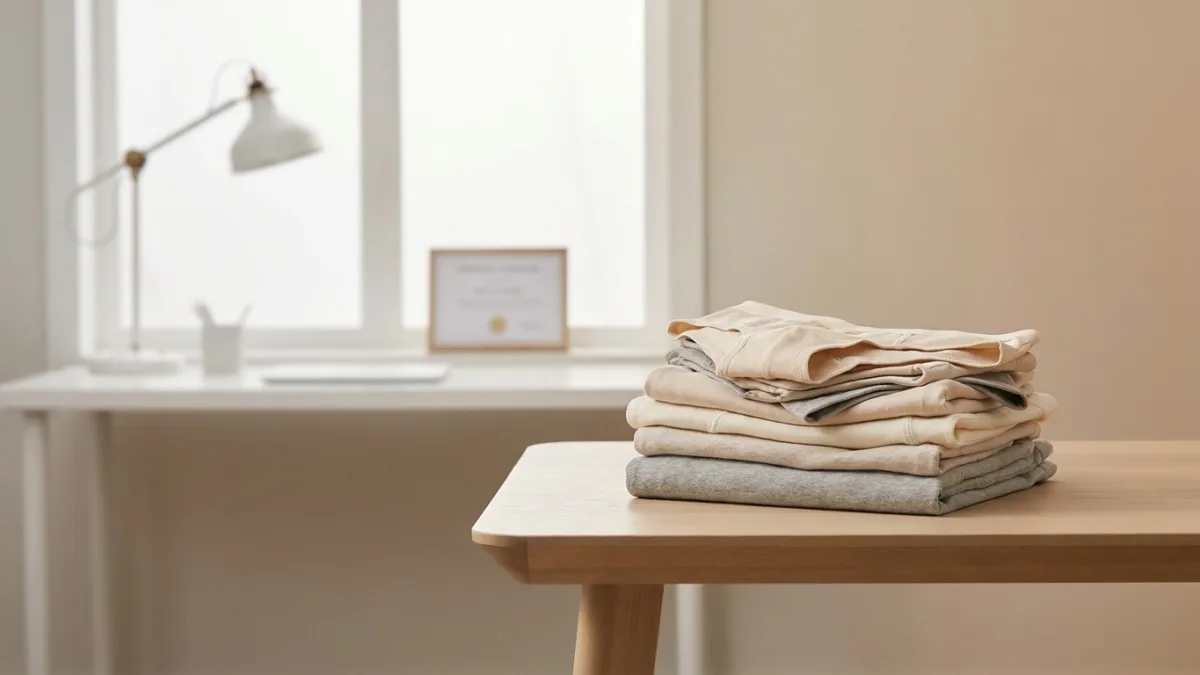 Culotte en coton blanc naturel posée délicatement pour préserver la santé intime.