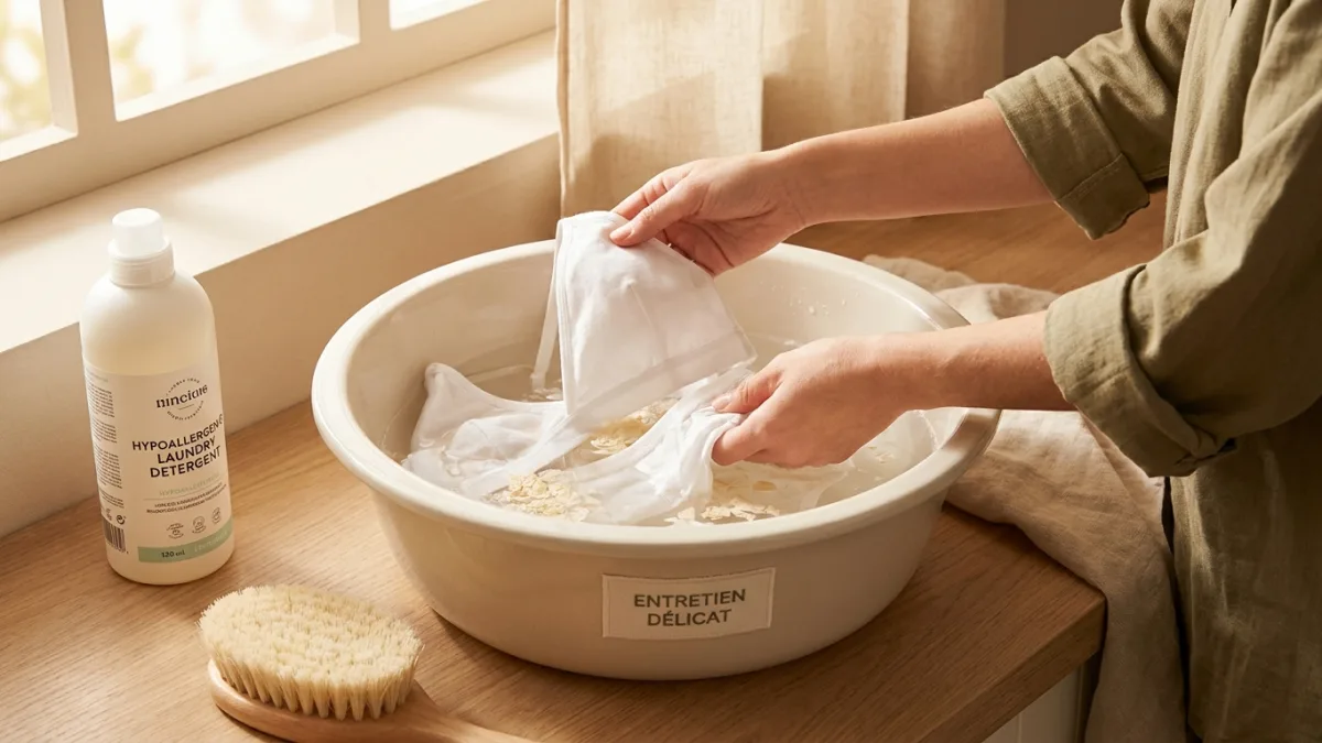 Conseils d'entretien pour préserver les propriétés hypoallergéniques.