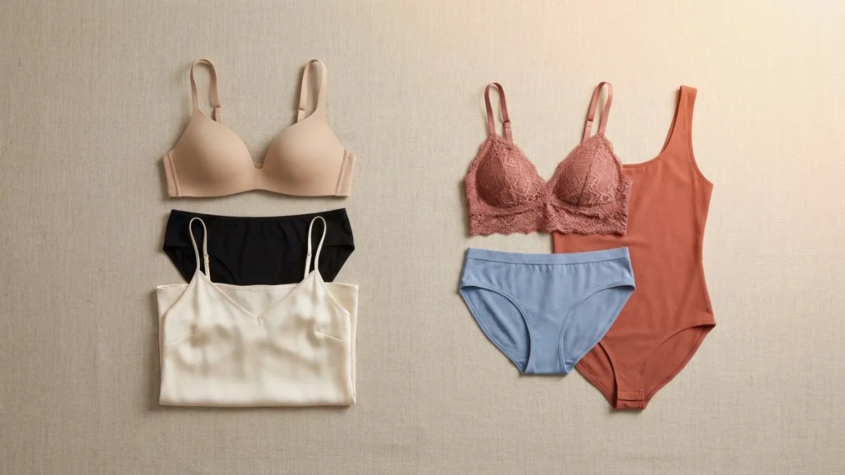 Constituer une garde-robe lingerie équilibrée en couleurs.