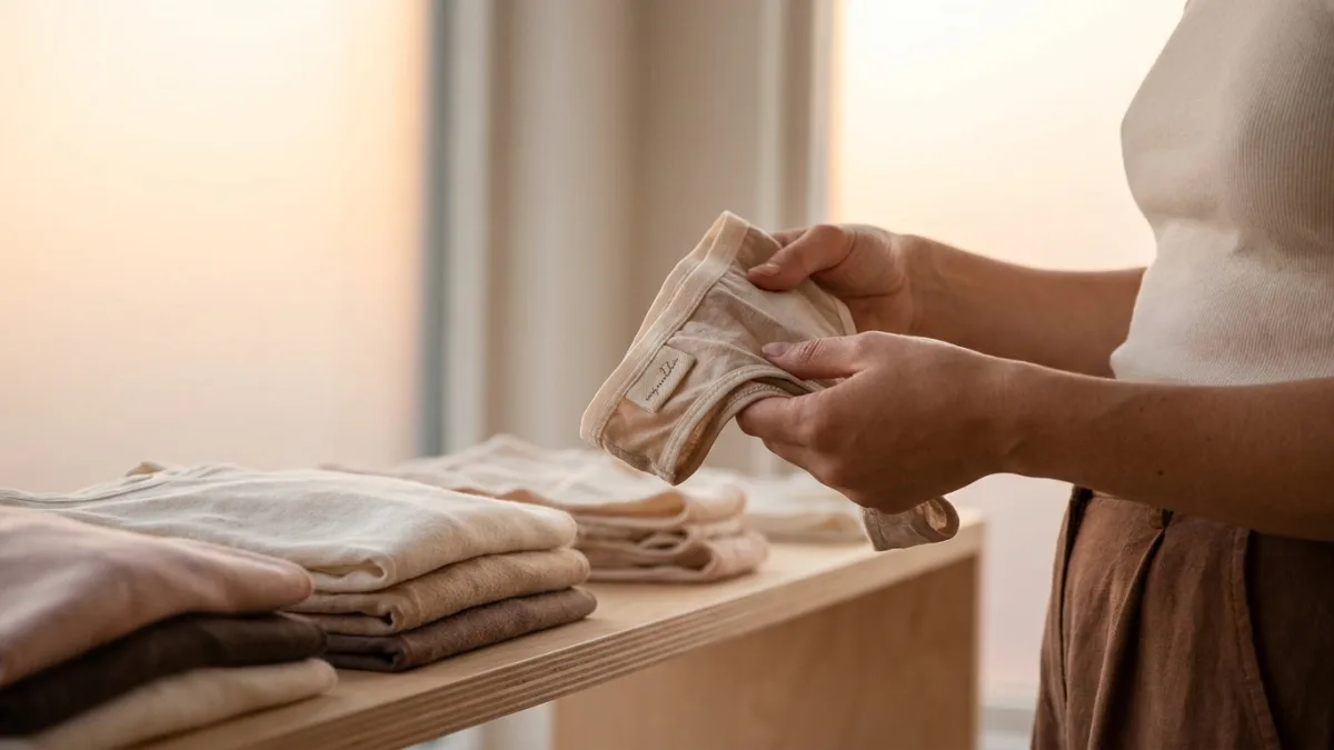 Tiroir de sous-vêtements féminins en coton pour éviter les démangeaisons vaginales et les irritations intimes.