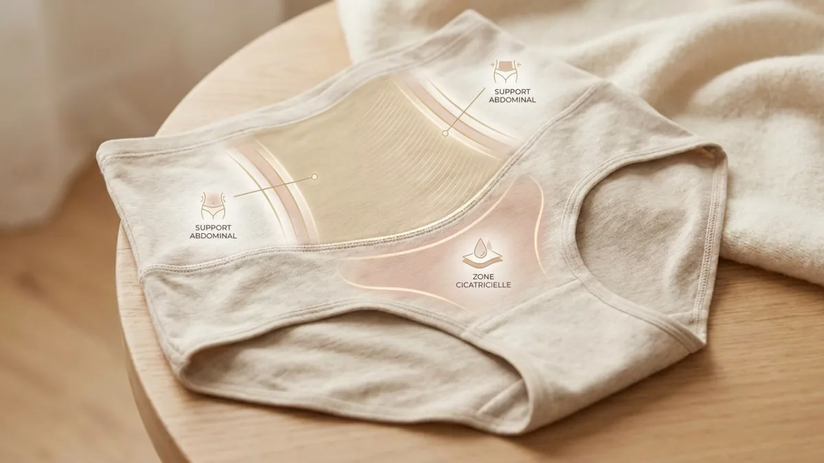 Les culottes post-partum pour la récupération abdominale.