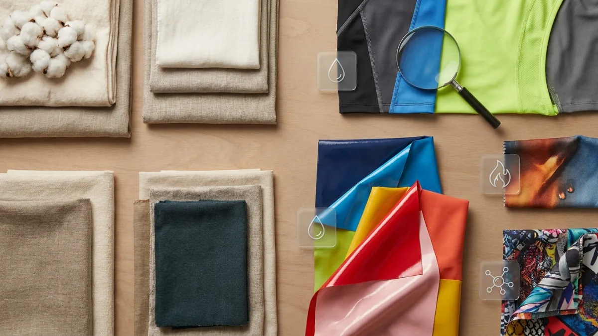 Les textiles et vêtements les plus à risque.