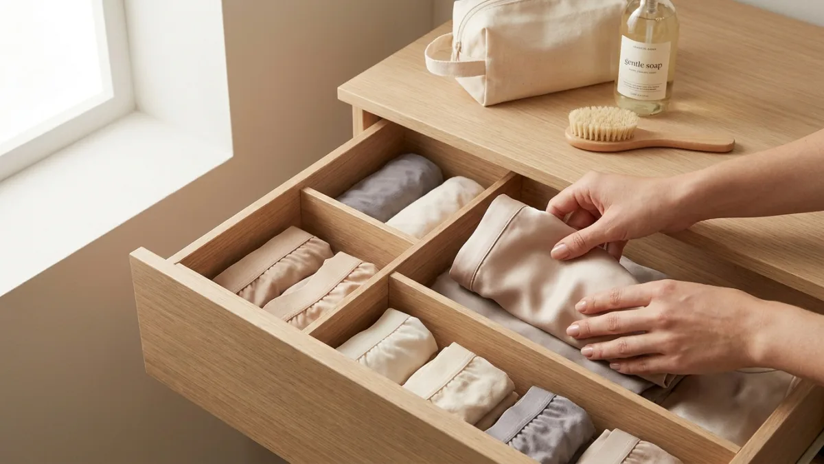 Organiser et entretenir votre garde-robe minimaliste.